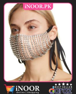 Designer Stylish Face Mask Online Pakistan Crafted with Pearls Stones