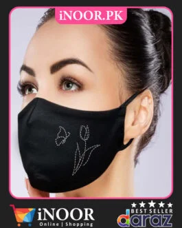 Designer Washable Face Mask Online Pakistan Crafted with Embroidery for Ladies