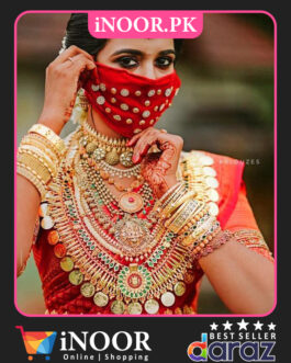 Red Bridal Face Mask Online Price in Pakistan