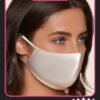 Reusable white face mask trends 2024 made with high-quality cloth and materials can filter small particles from the air. This Reusable white face mask trends 2024