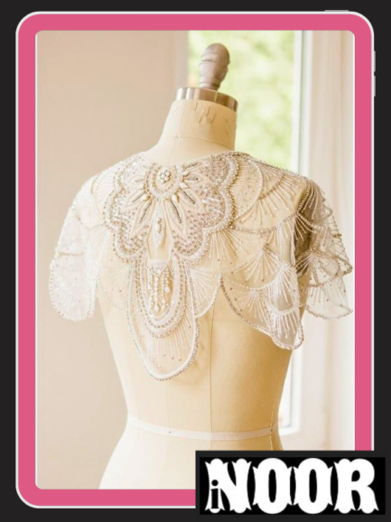 Glamorous Beige Color Cape