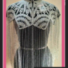 Party Wear Long Fringes Black Cape for Sale
