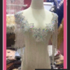 Silver Long Fringes Embellished Cape