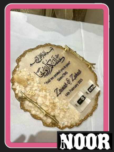 Resin Nikah Plaque