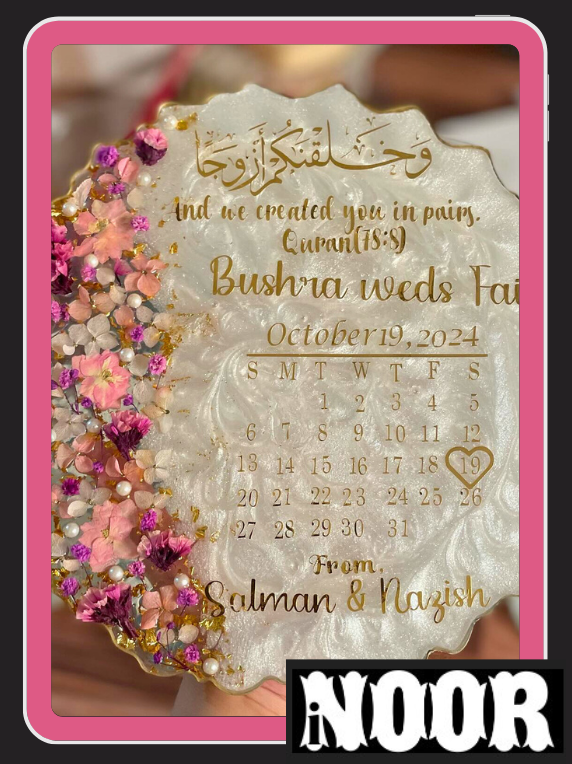 Resin Nikah Plaque