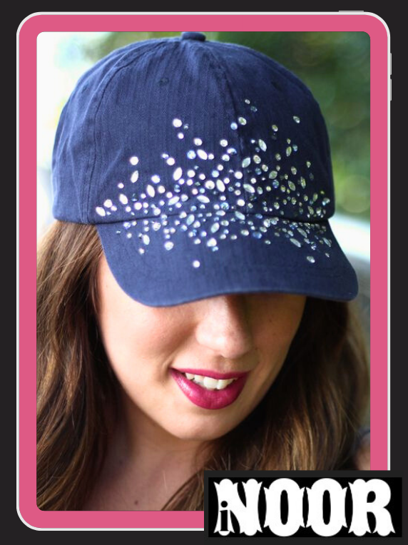 Rhinestone Embellished Cap