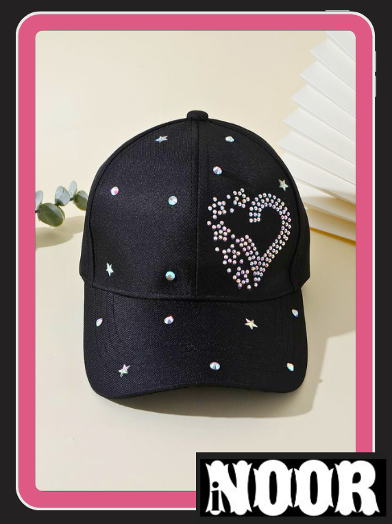 Stylish Girls Cap Black