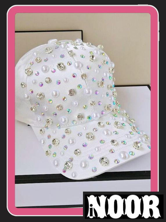 Stylish Cap for Girl White