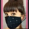 Stylish Rhinestones Black Face Mask Online Pakistan