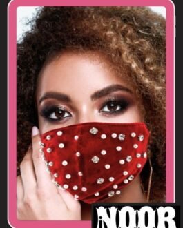 Stylish Maroon Silk Face Mask Reusable Washable