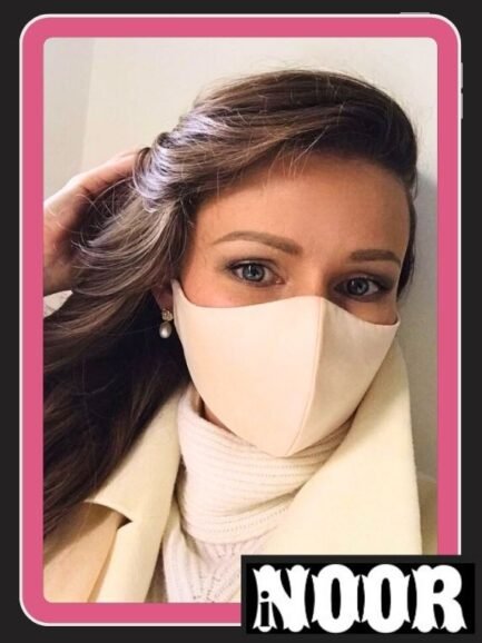 Stunning Cream Silk Face Mask Online Pakistan