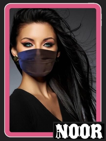 Black Silk Face Mask