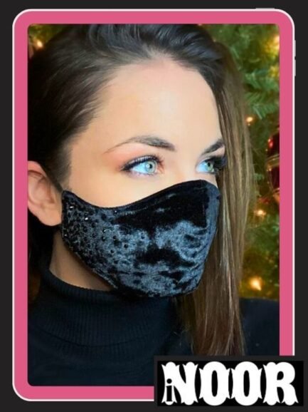 Black Velvet Face Mask