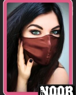 Deep Maroon Silk Face Mask Online Pakistan