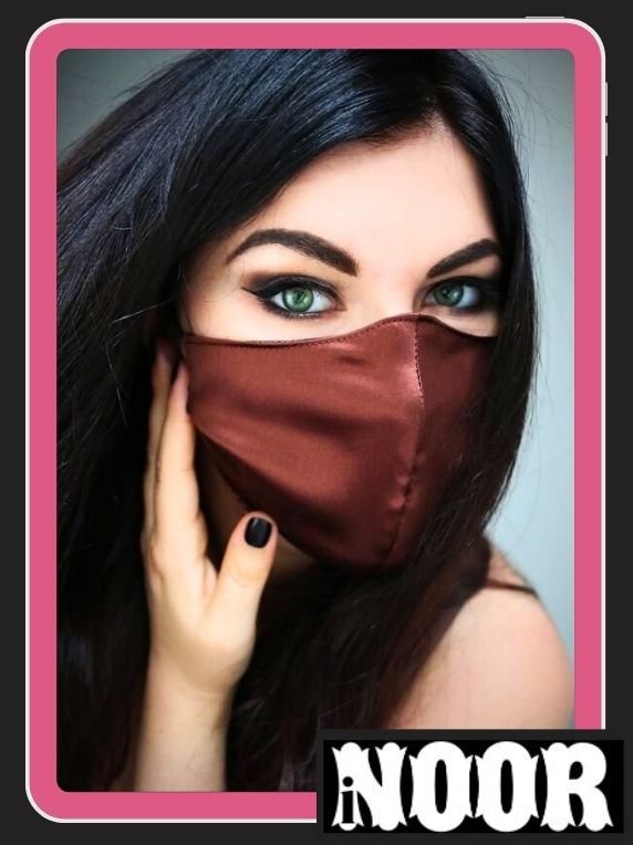 Deep Maroon Silk Face Mask